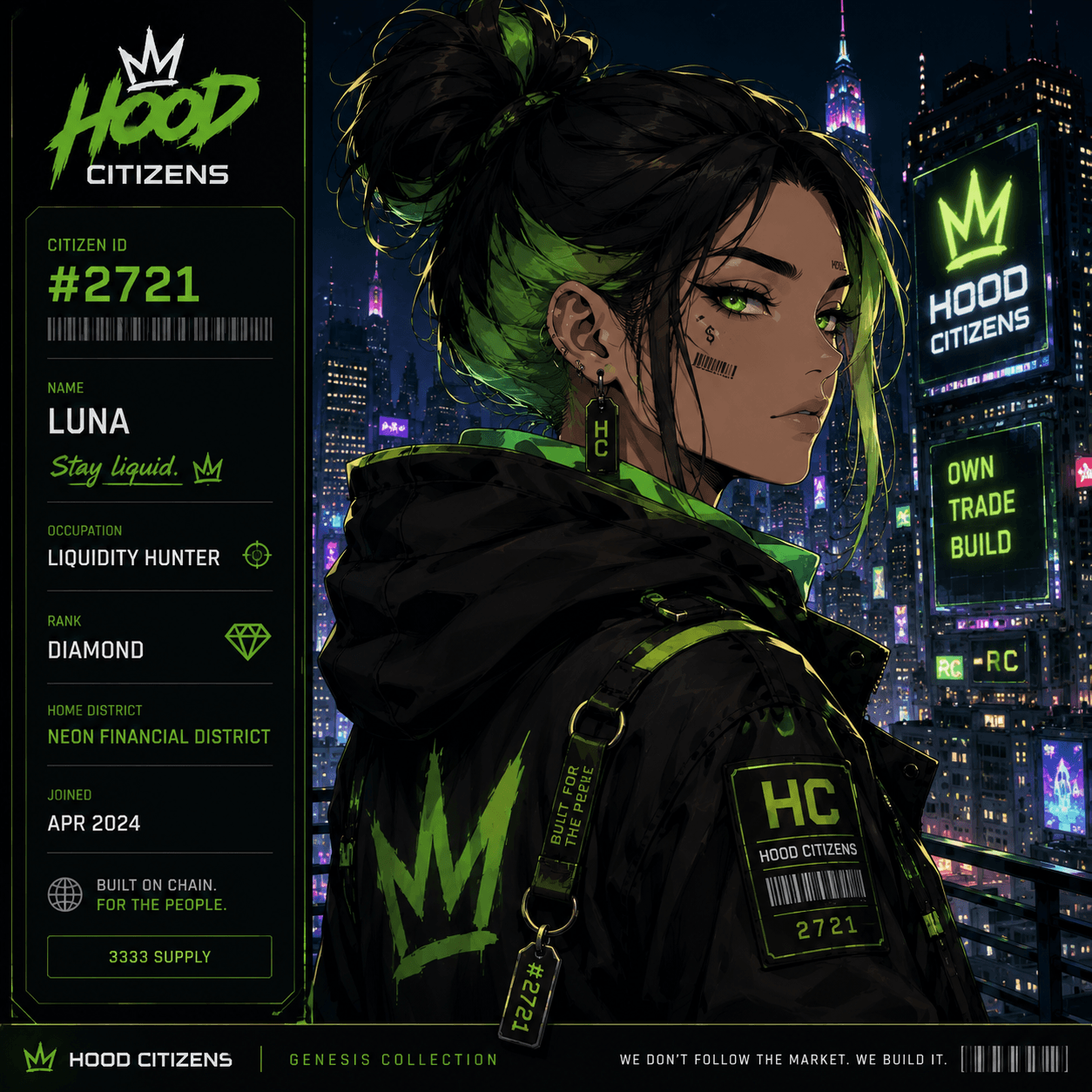 Hood Citizen Luna #2721 — Liquidity Hunter